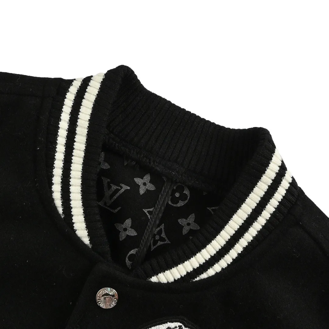 Louis Vuitton/Louis Vuitton 24Fw Pegasus towel embroidered baseball jacket